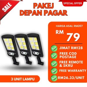 Lampu Solar - 3 Unit